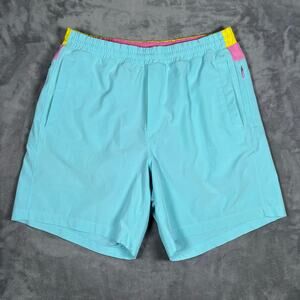 Bird Dogs Boomstick Shorts Blue Pink Yellow Lined Men’s XL